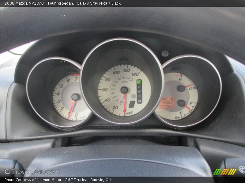 Galaxy Gray Mica / Black 2008 Mazda MAZDA3 i Touring Sedan