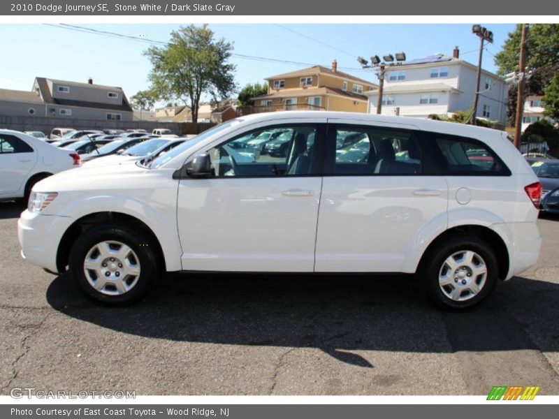 Stone White / Dark Slate Gray 2010 Dodge Journey SE