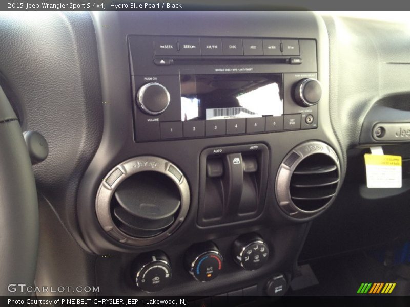 Hydro Blue Pearl / Black 2015 Jeep Wrangler Sport S 4x4