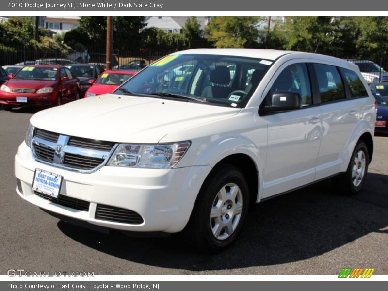 Stone White / Dark Slate Gray 2010 Dodge Journey SE