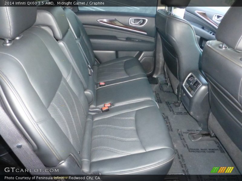 Rear Seat of 2014 QX60 3.5 AWD