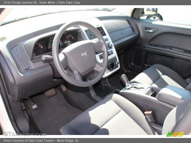 Stone White / Dark Slate Gray 2010 Dodge Journey SE