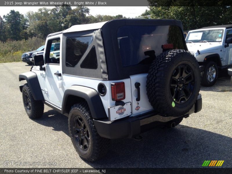 Bright White / Black 2015 Jeep Wrangler Willys Wheeler 4x4