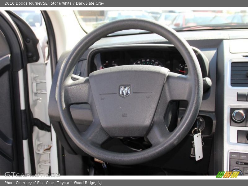 Stone White / Dark Slate Gray 2010 Dodge Journey SE
