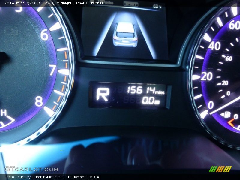 Midnight Garnet / Graphite 2014 Infiniti QX60 3.5 AWD