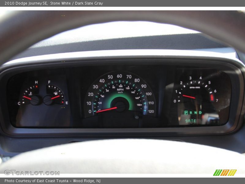 Stone White / Dark Slate Gray 2010 Dodge Journey SE