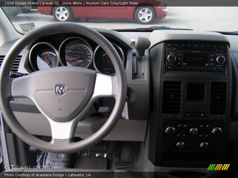 Stone White / Medium Slate Gray/Light Shale 2008 Dodge Grand Caravan SE