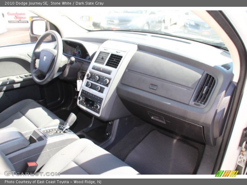 Stone White / Dark Slate Gray 2010 Dodge Journey SE