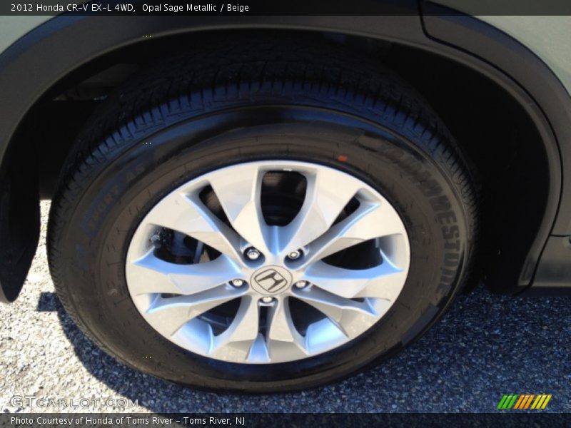 Opal Sage Metallic / Beige 2012 Honda CR-V EX-L 4WD