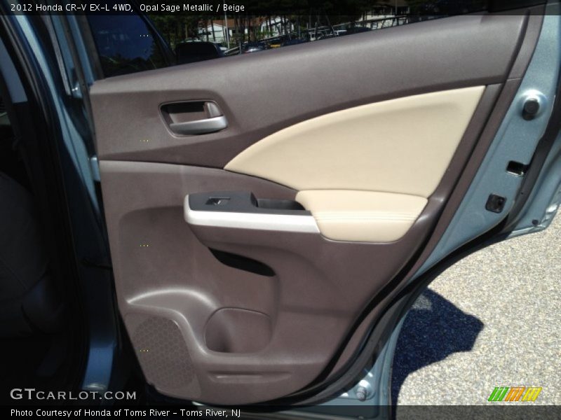 Opal Sage Metallic / Beige 2012 Honda CR-V EX-L 4WD