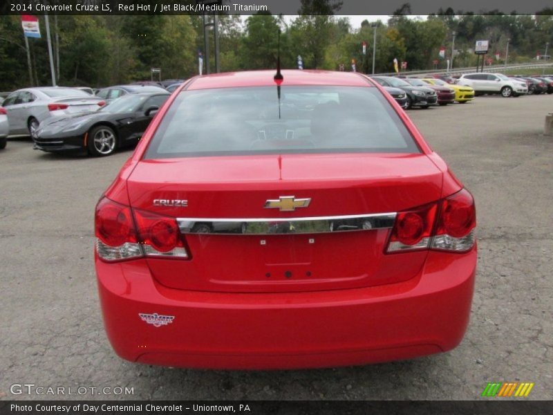Red Hot / Jet Black/Medium Titanium 2014 Chevrolet Cruze LS