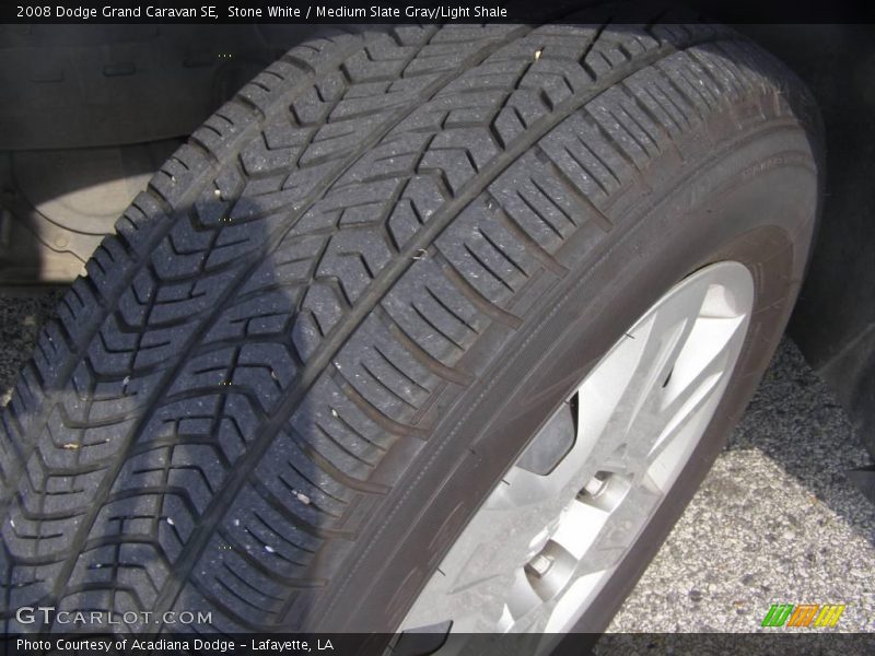 Stone White / Medium Slate Gray/Light Shale 2008 Dodge Grand Caravan SE