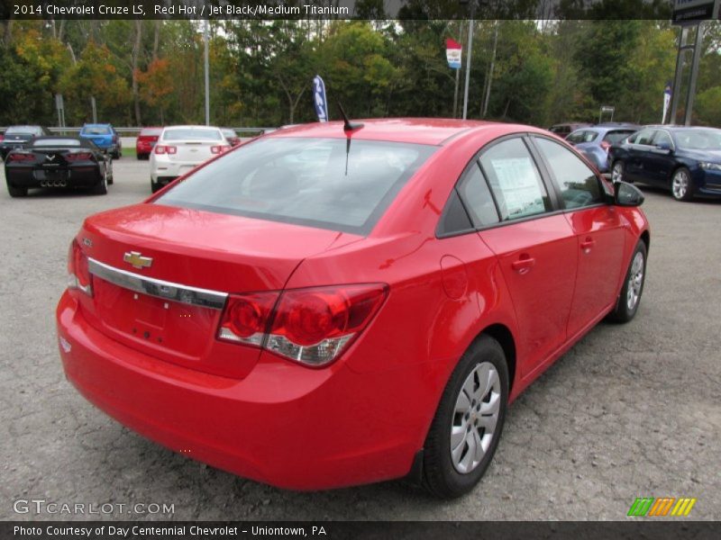 Red Hot / Jet Black/Medium Titanium 2014 Chevrolet Cruze LS