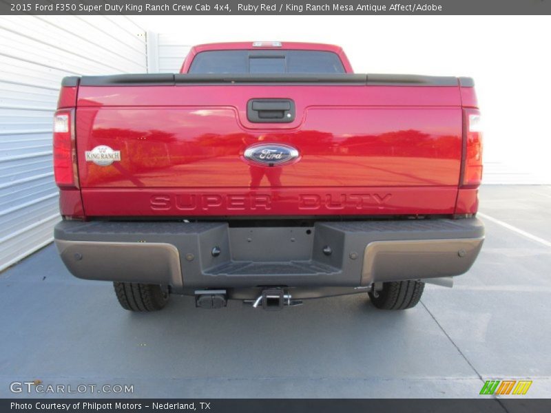 Ruby Red / King Ranch Mesa Antique Affect/Adobe 2015 Ford F350 Super Duty King Ranch Crew Cab 4x4
