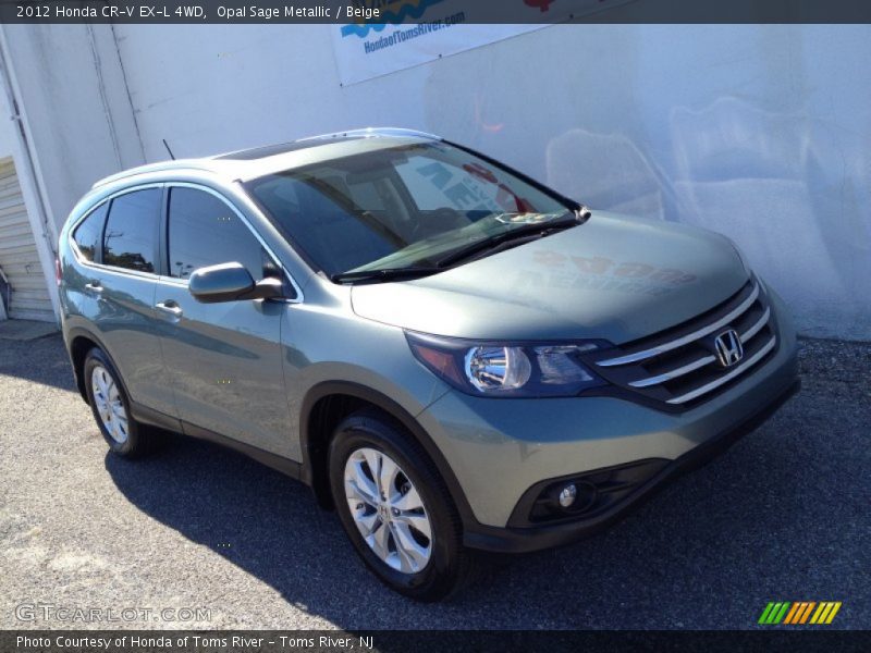 Opal Sage Metallic / Beige 2012 Honda CR-V EX-L 4WD