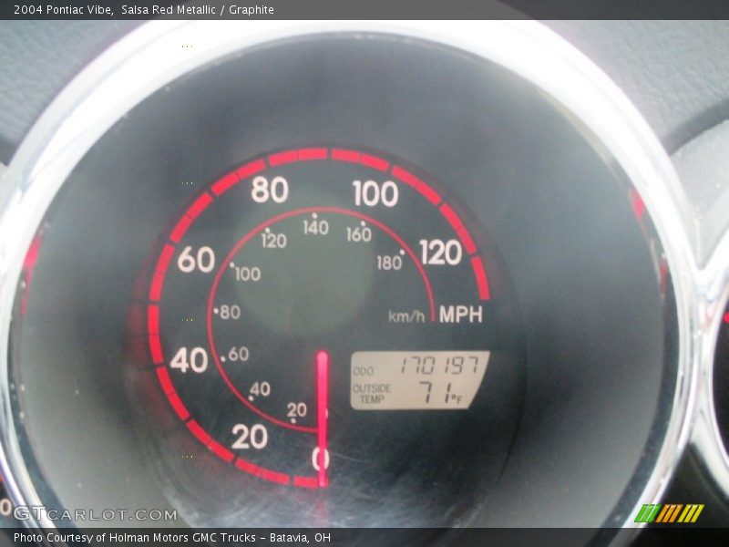 Salsa Red Metallic / Graphite 2004 Pontiac Vibe