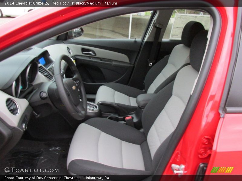 Red Hot / Jet Black/Medium Titanium 2014 Chevrolet Cruze LS