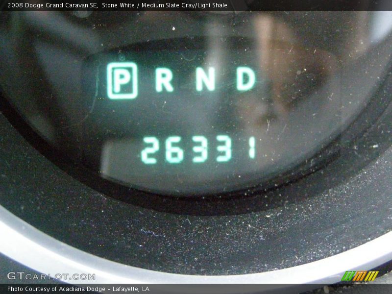 Stone White / Medium Slate Gray/Light Shale 2008 Dodge Grand Caravan SE