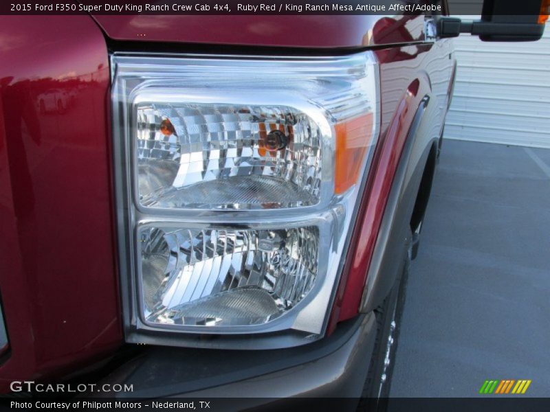 Ruby Red / King Ranch Mesa Antique Affect/Adobe 2015 Ford F350 Super Duty King Ranch Crew Cab 4x4