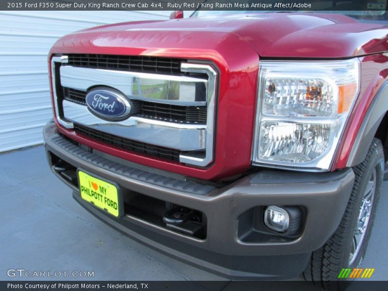 Ruby Red / King Ranch Mesa Antique Affect/Adobe 2015 Ford F350 Super Duty King Ranch Crew Cab 4x4