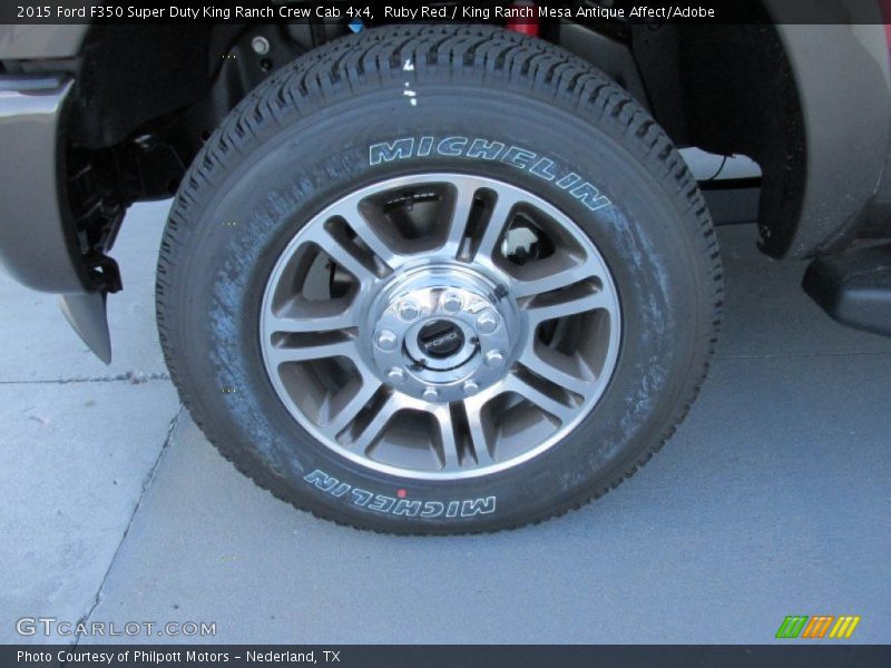 Ruby Red / King Ranch Mesa Antique Affect/Adobe 2015 Ford F350 Super Duty King Ranch Crew Cab 4x4