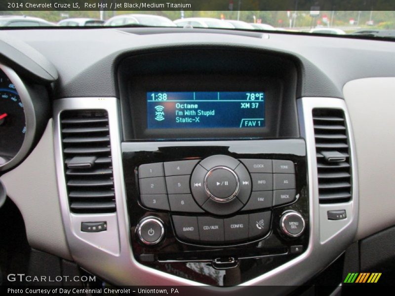 Red Hot / Jet Black/Medium Titanium 2014 Chevrolet Cruze LS