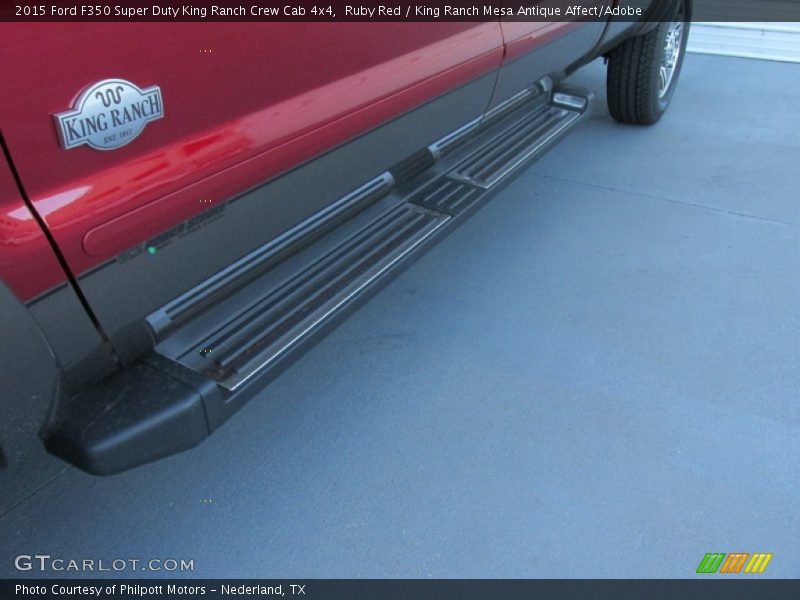 Ruby Red / King Ranch Mesa Antique Affect/Adobe 2015 Ford F350 Super Duty King Ranch Crew Cab 4x4