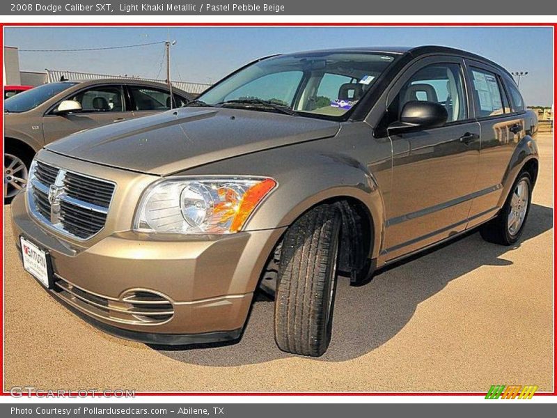 Light Khaki Metallic / Pastel Pebble Beige 2008 Dodge Caliber SXT