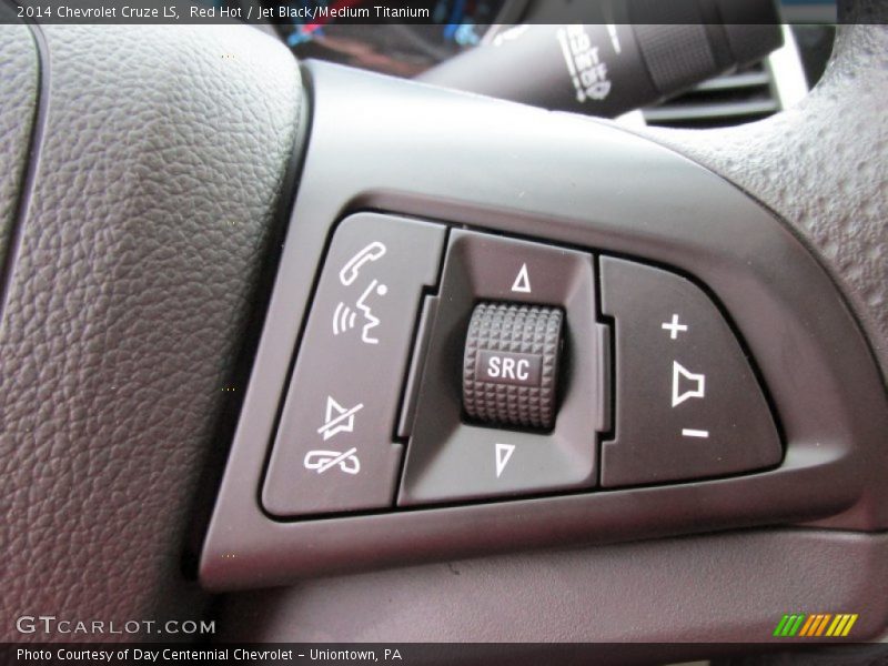 Red Hot / Jet Black/Medium Titanium 2014 Chevrolet Cruze LS