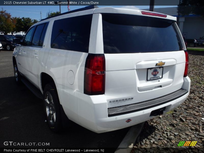 Summit White / Cocoa/Dune 2015 Chevrolet Suburban LT 4WD