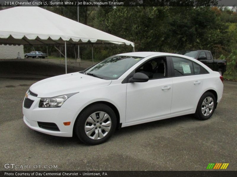 Summit White / Jet Black/Medium Titanium 2014 Chevrolet Cruze LS
