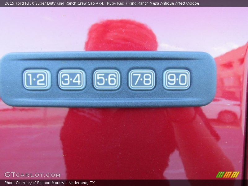 Ruby Red / King Ranch Mesa Antique Affect/Adobe 2015 Ford F350 Super Duty King Ranch Crew Cab 4x4