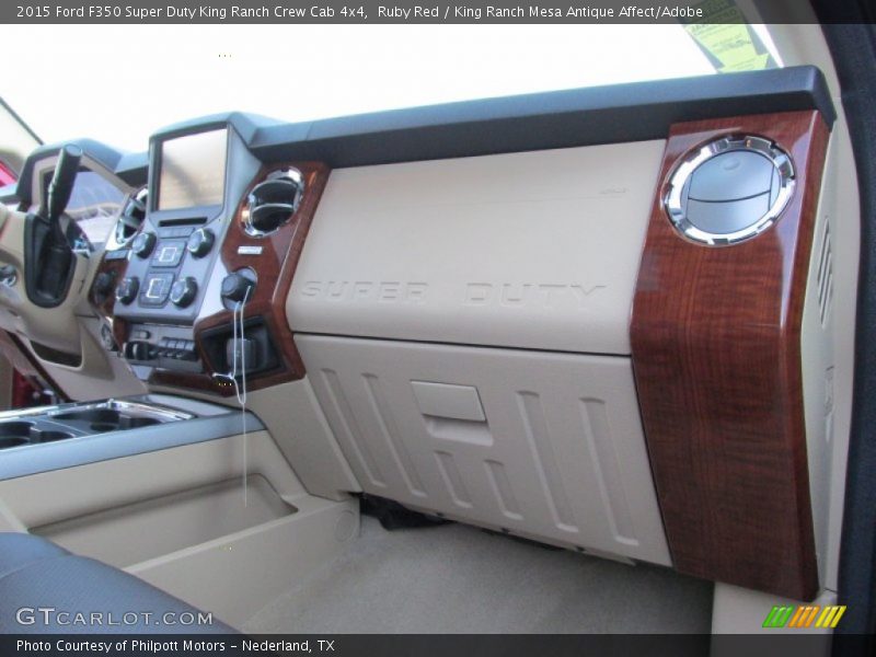 Ruby Red / King Ranch Mesa Antique Affect/Adobe 2015 Ford F350 Super Duty King Ranch Crew Cab 4x4