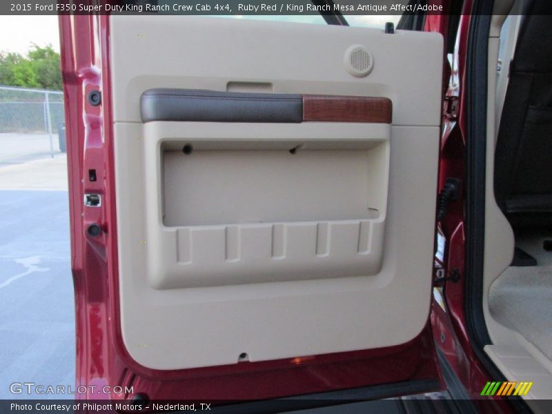 Ruby Red / King Ranch Mesa Antique Affect/Adobe 2015 Ford F350 Super Duty King Ranch Crew Cab 4x4