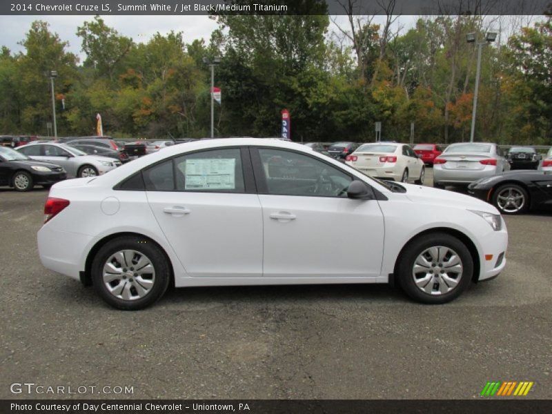 Summit White / Jet Black/Medium Titanium 2014 Chevrolet Cruze LS