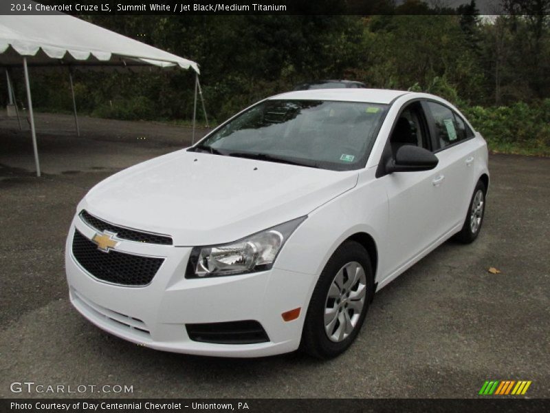Summit White / Jet Black/Medium Titanium 2014 Chevrolet Cruze LS