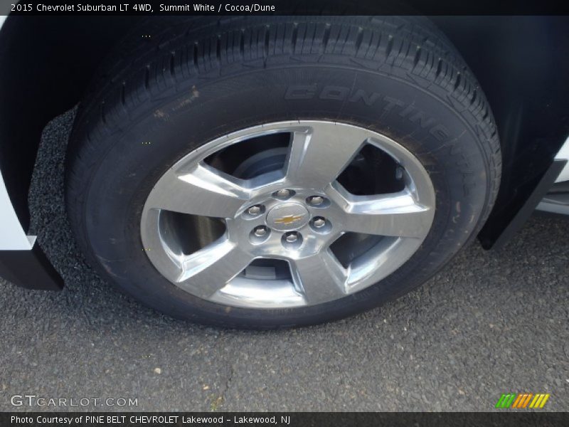 Summit White / Cocoa/Dune 2015 Chevrolet Suburban LT 4WD