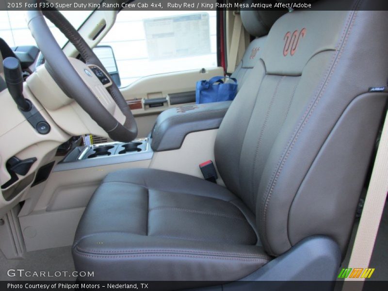 Ruby Red / King Ranch Mesa Antique Affect/Adobe 2015 Ford F350 Super Duty King Ranch Crew Cab 4x4