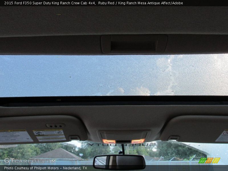 Ruby Red / King Ranch Mesa Antique Affect/Adobe 2015 Ford F350 Super Duty King Ranch Crew Cab 4x4
