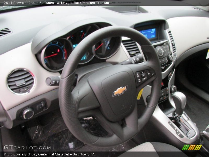 Summit White / Jet Black/Medium Titanium 2014 Chevrolet Cruze LS