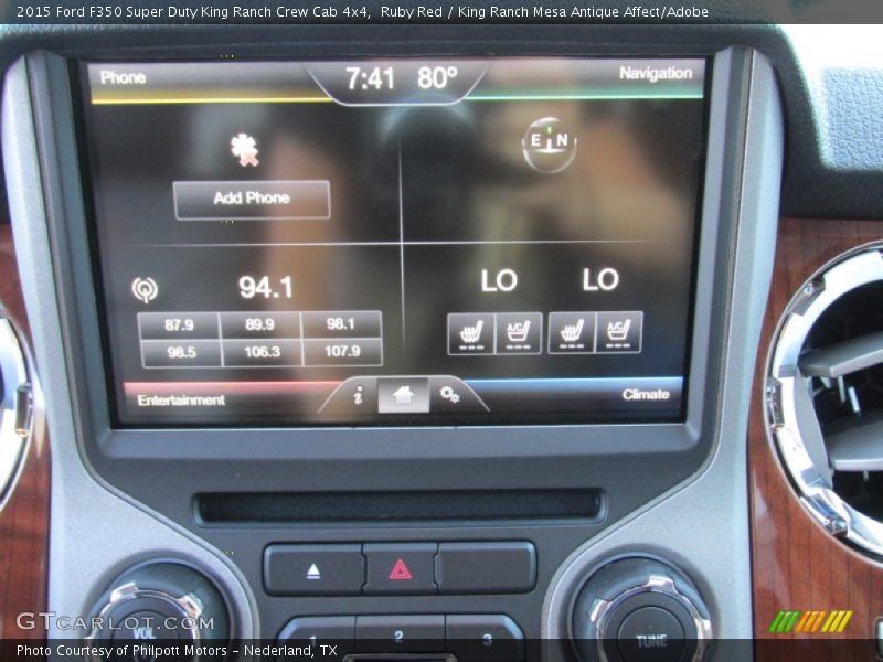 Ruby Red / King Ranch Mesa Antique Affect/Adobe 2015 Ford F350 Super Duty King Ranch Crew Cab 4x4