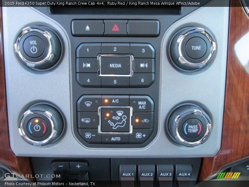 Ruby Red / King Ranch Mesa Antique Affect/Adobe 2015 Ford F350 Super Duty King Ranch Crew Cab 4x4