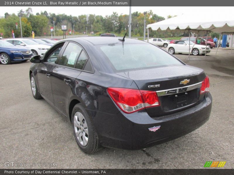 Blue Ray Metallic / Jet Black/Medium Titanium 2014 Chevrolet Cruze LS
