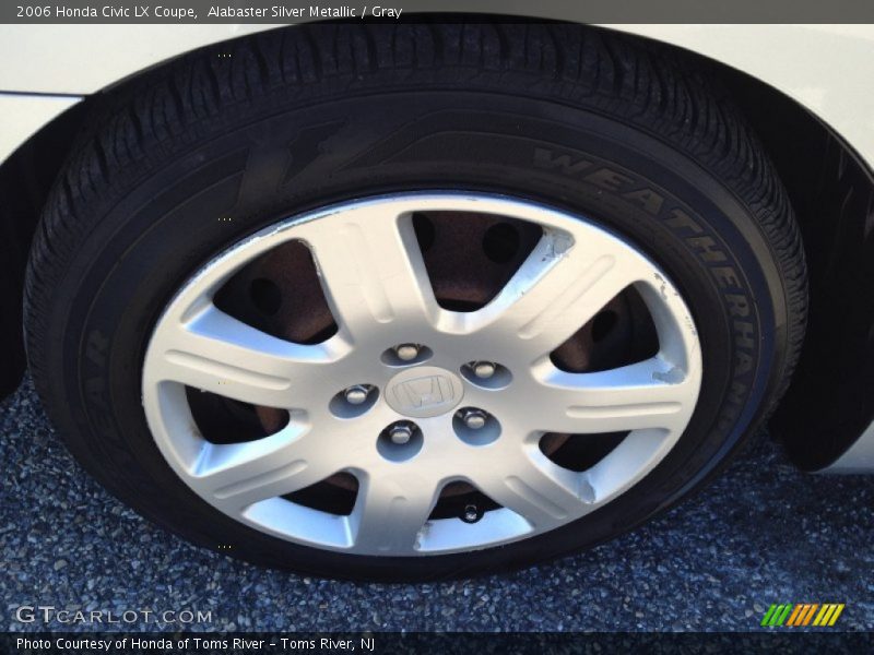 Alabaster Silver Metallic / Gray 2006 Honda Civic LX Coupe