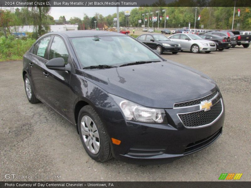 Blue Ray Metallic / Jet Black/Medium Titanium 2014 Chevrolet Cruze LS