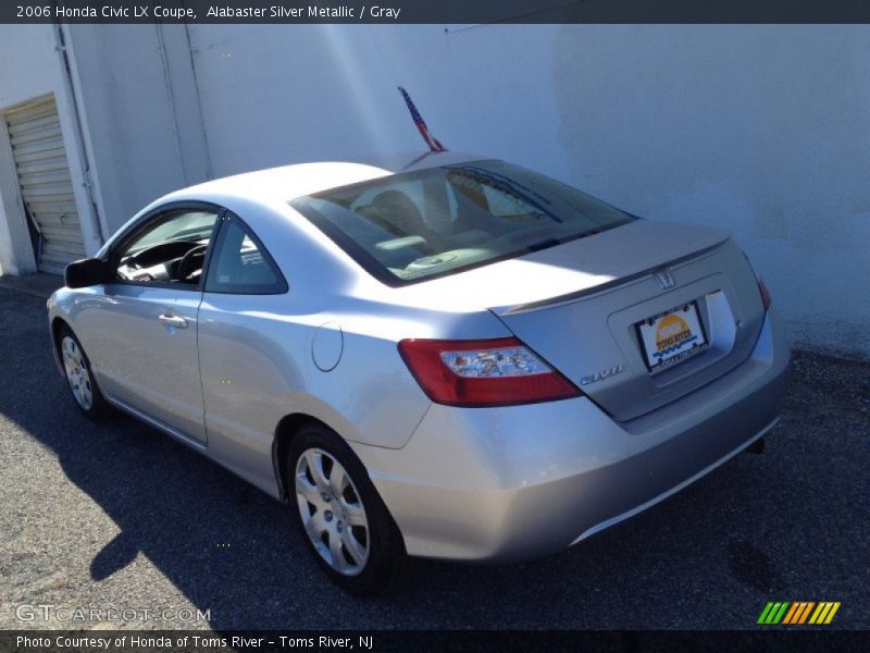 Alabaster Silver Metallic / Gray 2006 Honda Civic LX Coupe