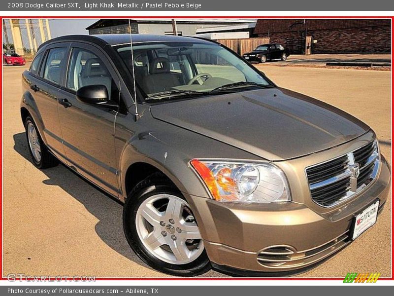Light Khaki Metallic / Pastel Pebble Beige 2008 Dodge Caliber SXT