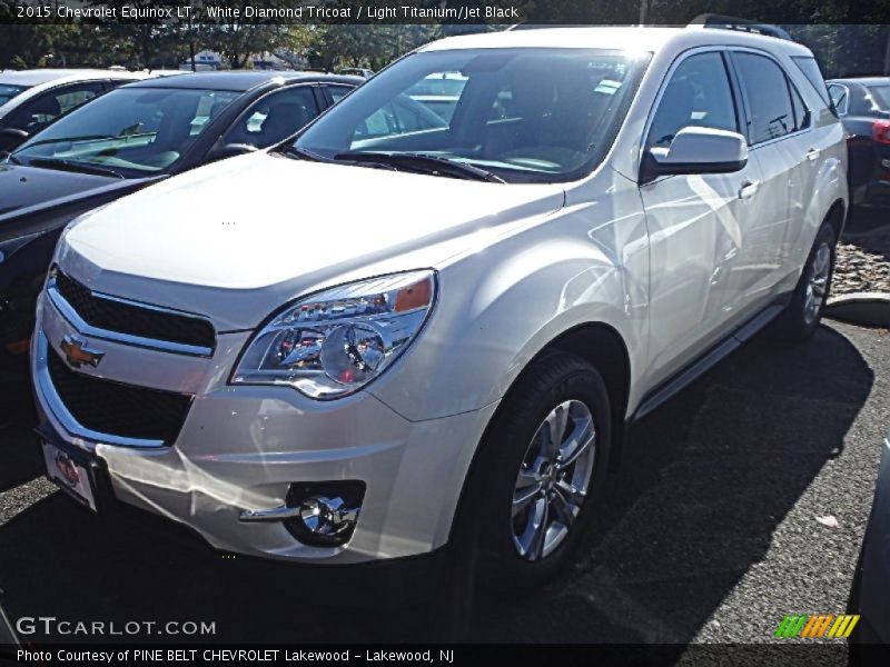 White Diamond Tricoat / Light Titanium/Jet Black 2015 Chevrolet Equinox LT