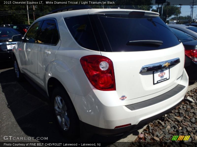White Diamond Tricoat / Light Titanium/Jet Black 2015 Chevrolet Equinox LT