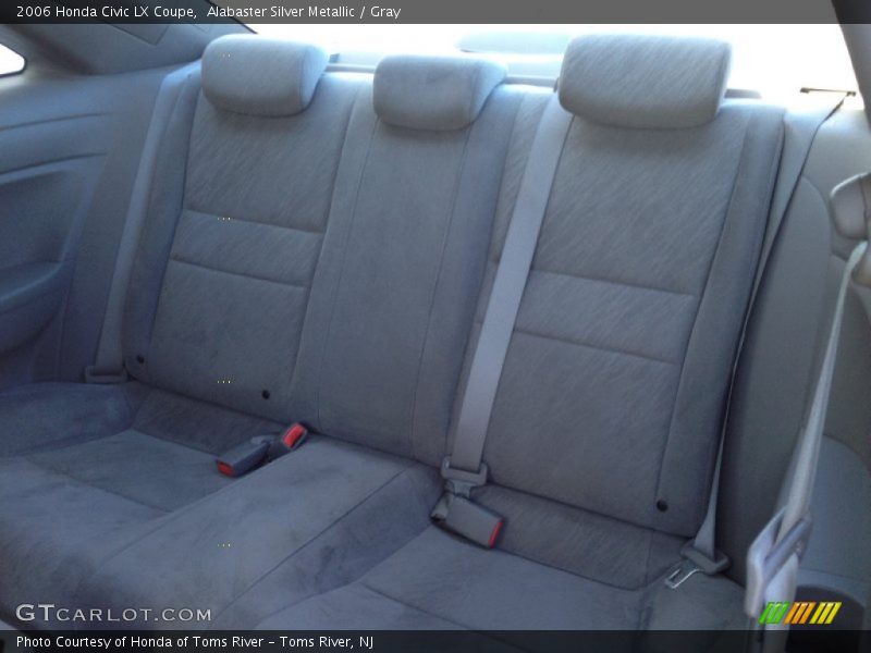 Alabaster Silver Metallic / Gray 2006 Honda Civic LX Coupe